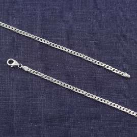 trendor 15066 Herren-Halskette Silber 925 Flachpanzer 3,3 mm Breite