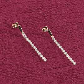 trendor 15078 Damen-Ohrringe mit Zirkonia Gold auf Silber 925
