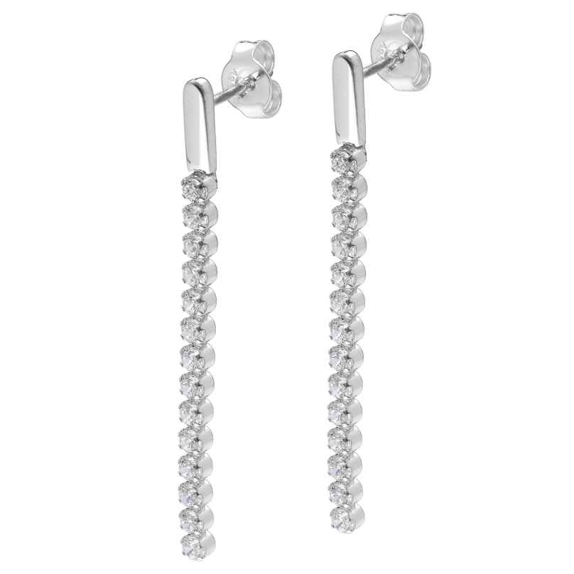 trendor 15103 Women's Stud Earrings 925 Silver with Cubic Zirconia 4262408151036
