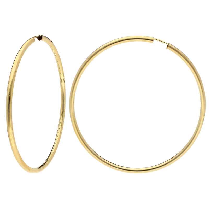 trendor 15177 Hoop Earrings Gold 333 / 8K Width 2,5 mm Ø 60 mm 4262408151777