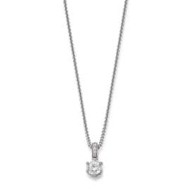 trendor 15129 Women's Necklace 925 Silver with Cubic Zirconia