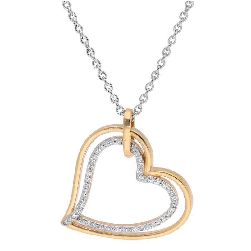 trendor 15138 Ladies' Necklace 925 Silver with Heart 4262408151388