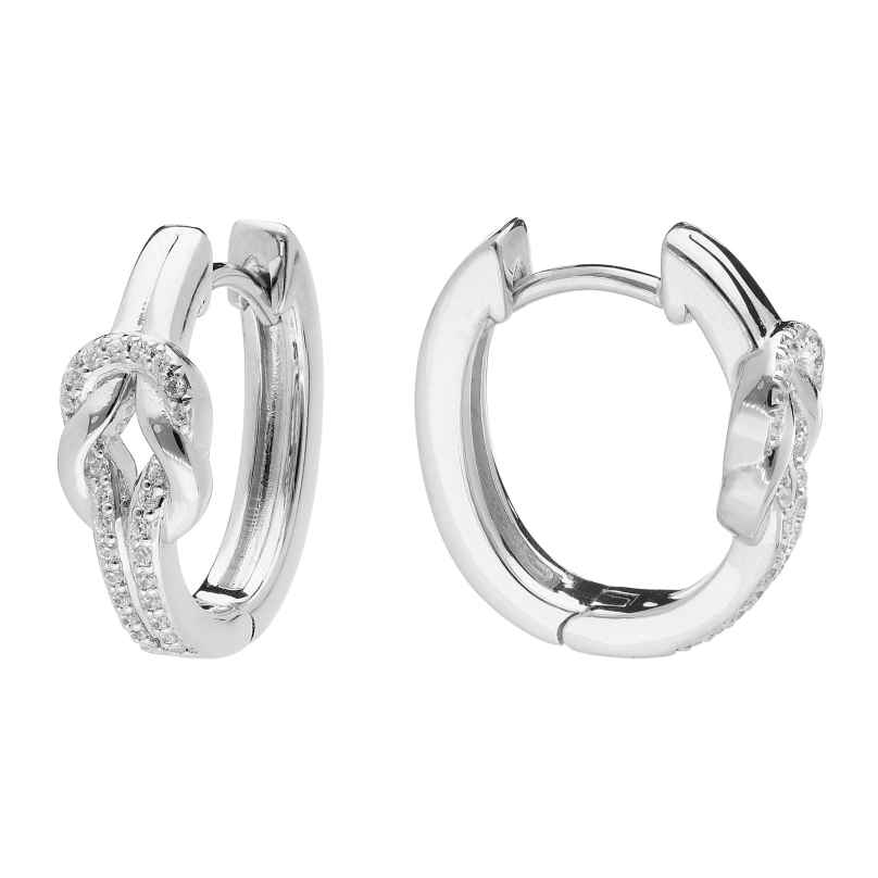 trendor 15150 Women's Hoop Earrings 925 Silver 4262408151500