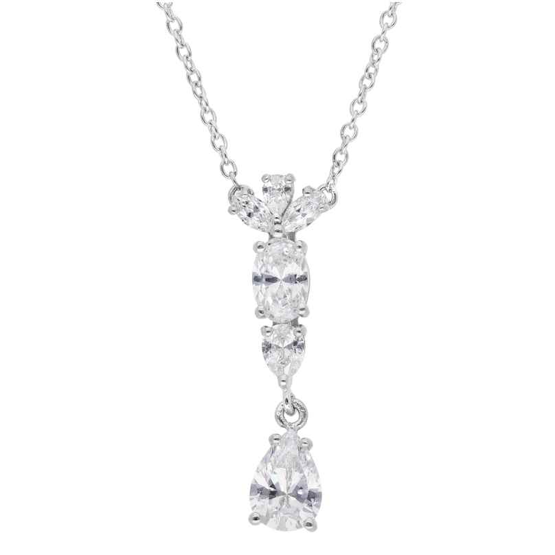 trendor 15153 Women's Silver Necklace with Cubic Zirconia 4262408151531