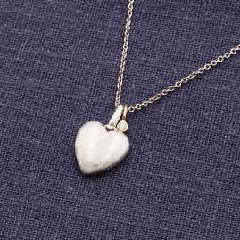 trendor 15158 Silber-Collier für Damen mit Herz-Anhänger
