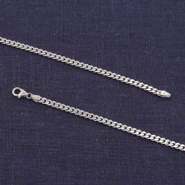 trendor 15258 Herren-Panzerkette 925 Silber Halskette 4,1 mm breit