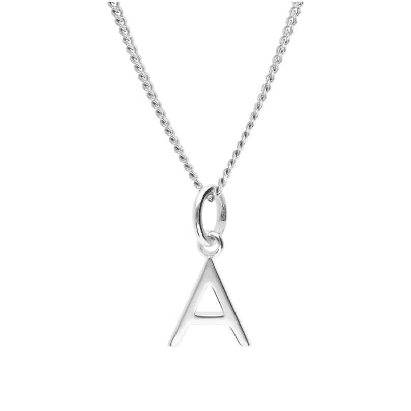 trendor 15210-A Women's Necklace with Letter A Pendant Silver 925
