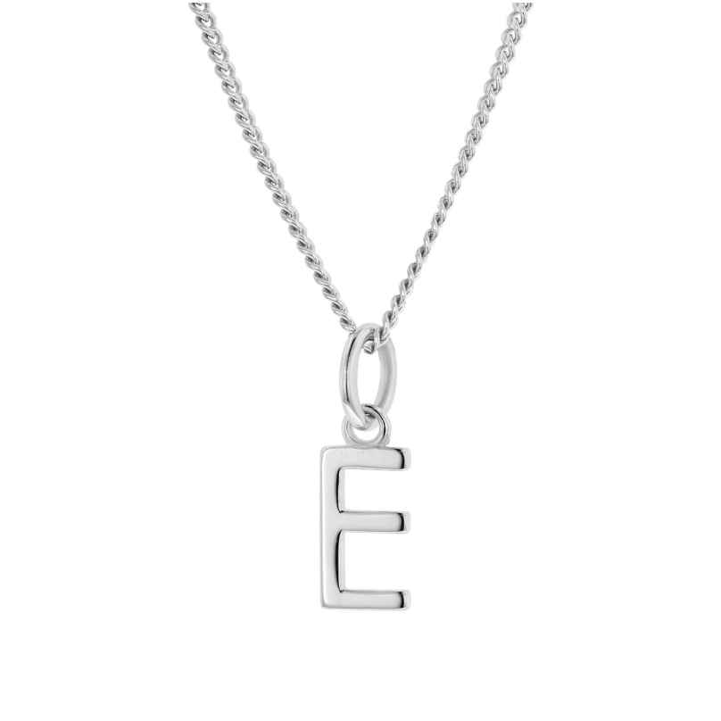 trendor 15210-E Women's Necklace with Letter E Pendant Silver 925