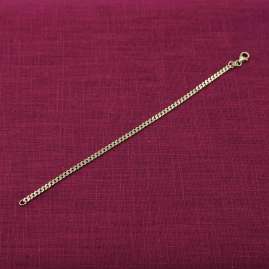 trendor 15292 Women's Bracelet Gold 333 / 8K Curb Chain Bracelet 3.4 mm Wide