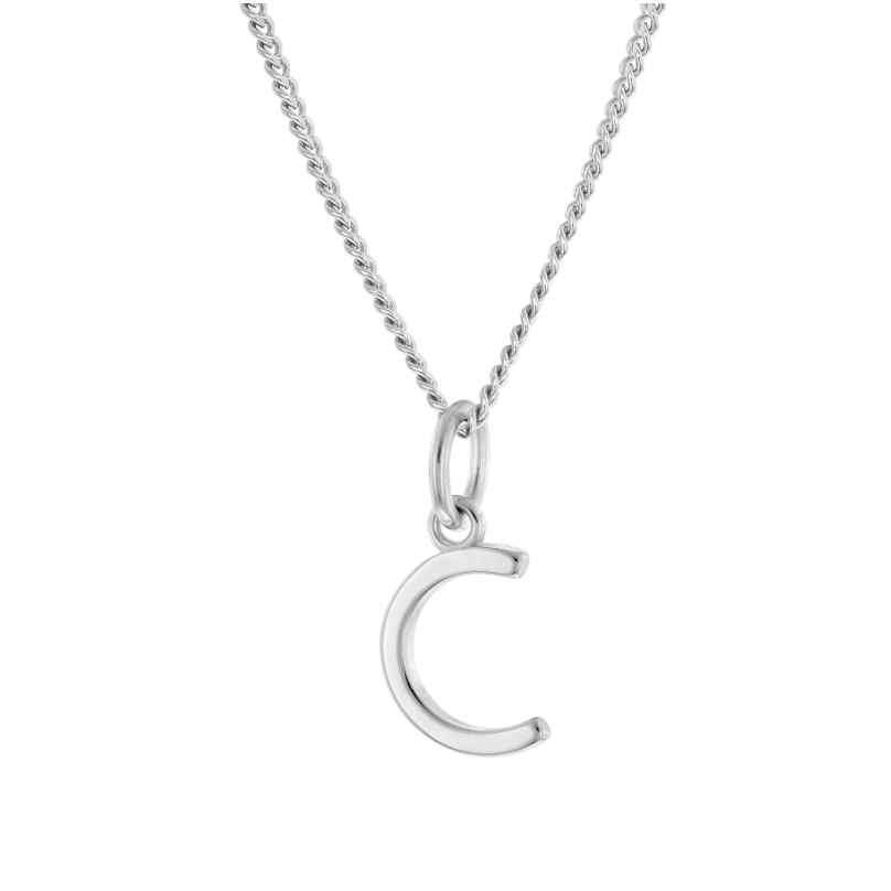 trendor 15210-C Women's Necklace with Letter C Pendant Silver 925
