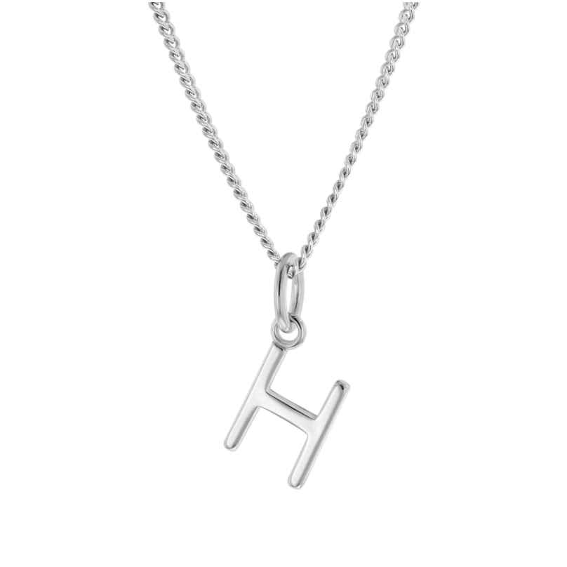 trendor 15210-H Women's Necklace with Letter H Pendant Silver 925