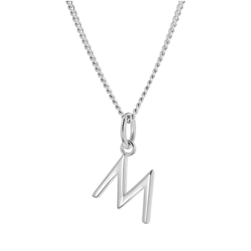 trendor 15210-M Women's Necklace with Letter M Pendant Silver 925