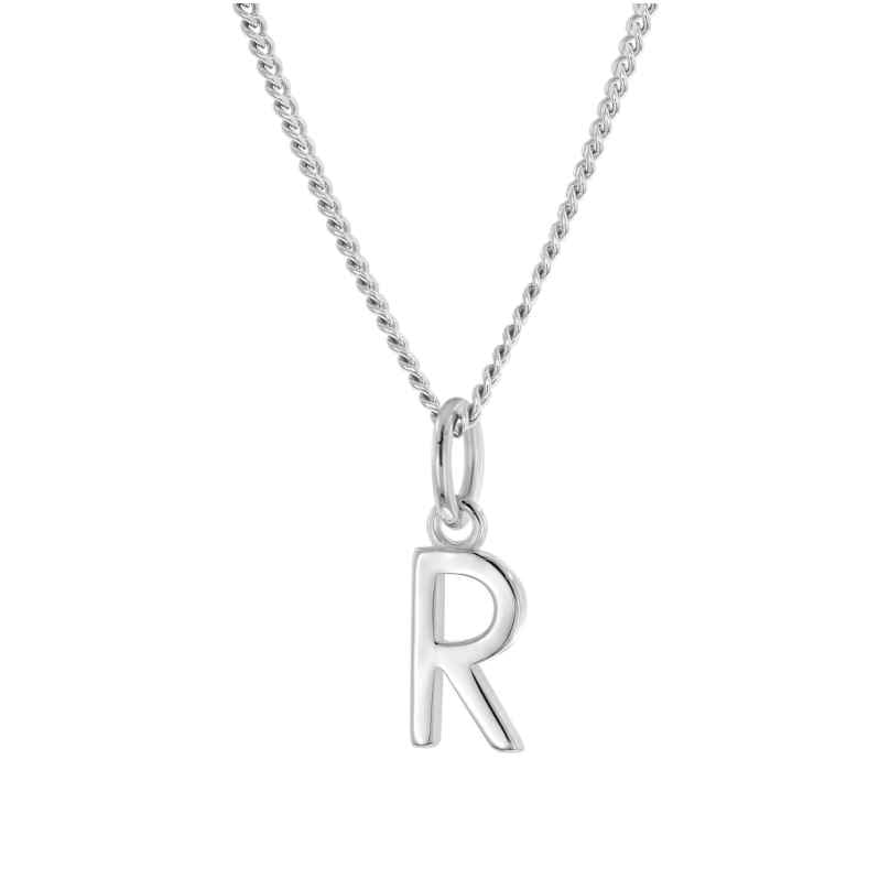 trendor 15210-R Damen-Halskette mit Buchstabe R Anhänger Silber 925
