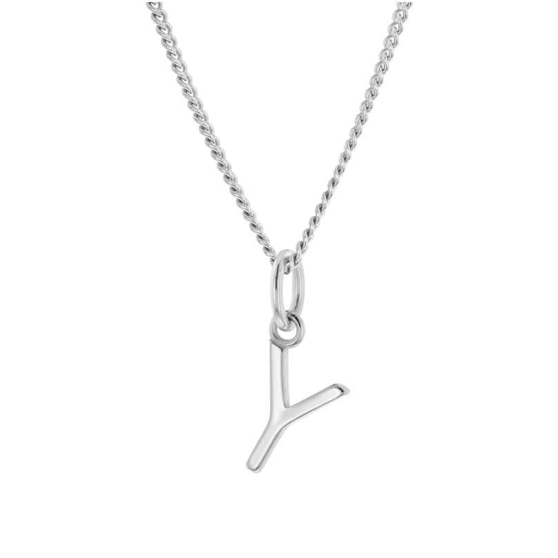trendor 15210-Y Women's Necklace with Letter Y Pendant Silver 925