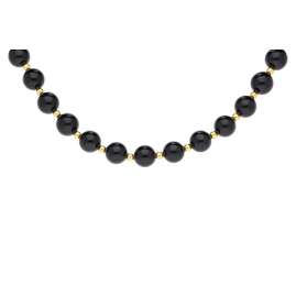 trendor 15297 Männer Perlenkette Onyx 50 cm