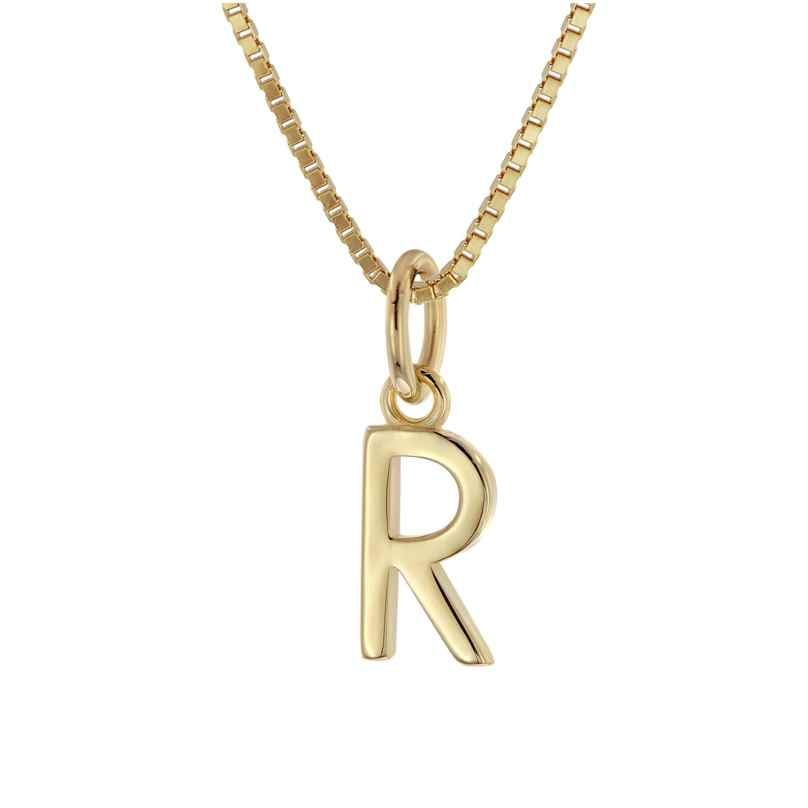 trendor 15255-R Women's Necklace with Letter M Gold Plated Silver 925