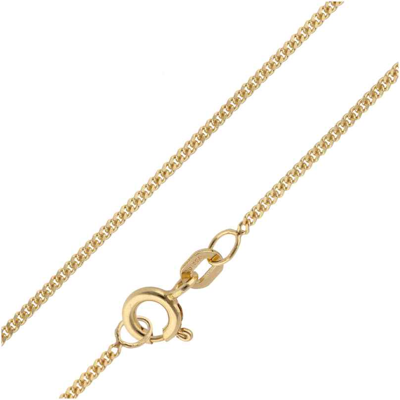 trendor 15300 Curb Chain for Pendants Gold Plated Width 1,4 mm
