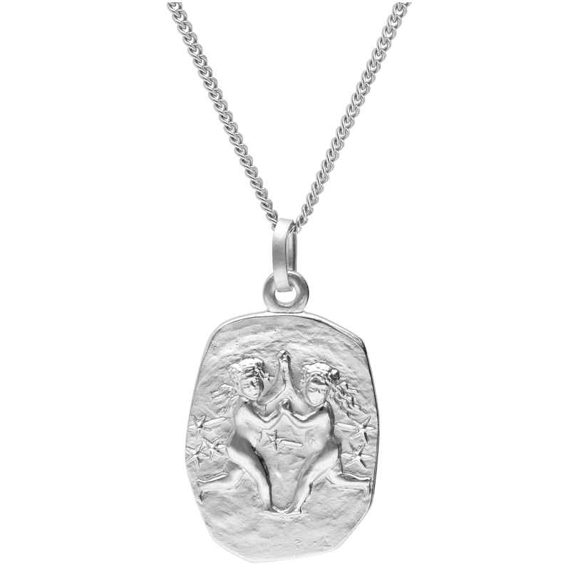 trendor 15330-06 Zodiac Gemini Necklace Silver 925
