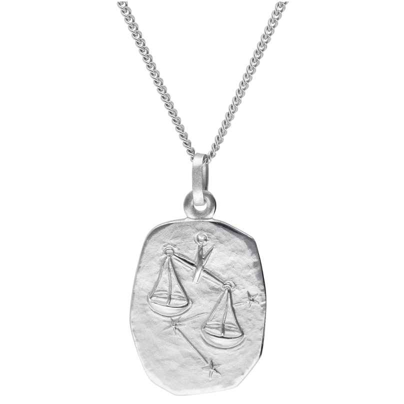 trendor 15330-10 Zodiac Libra Necklace Silver 925