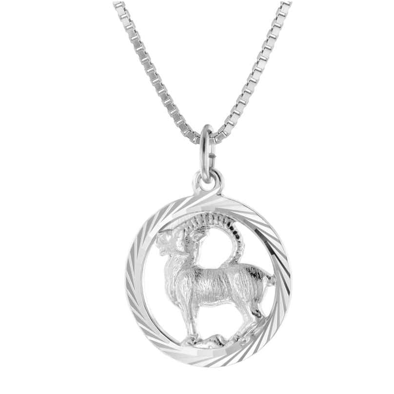 trendor 15360-01 Capricorn Zodiac Necklace Silver 925