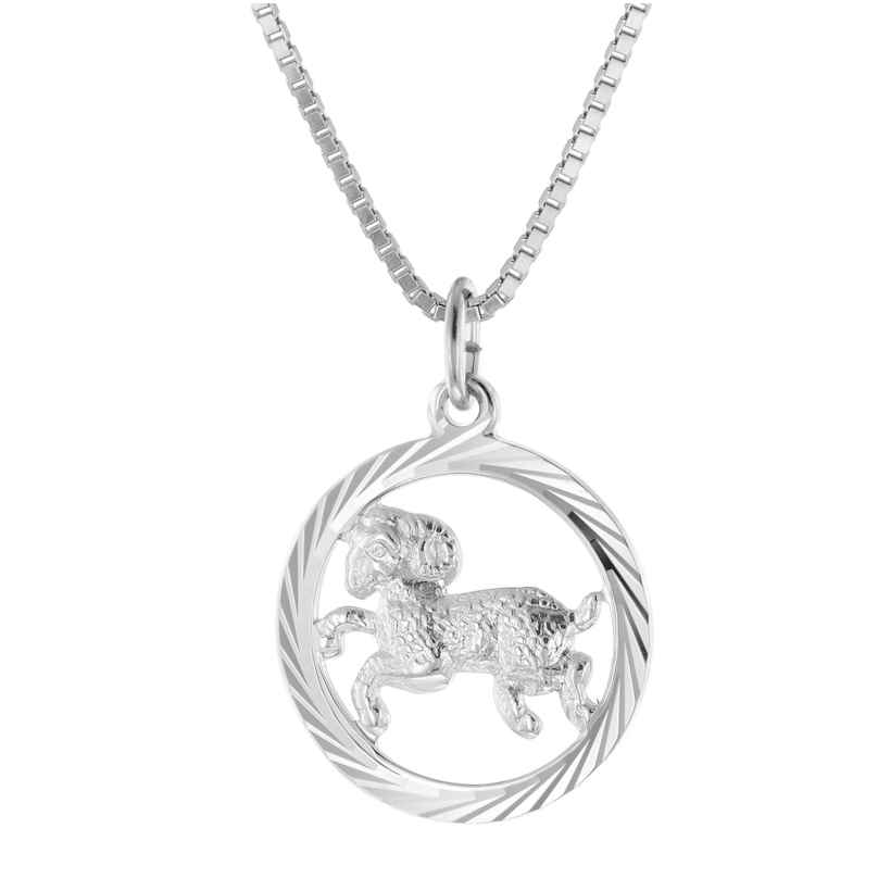 trendor 15360-04 Aries Zodiac Necklace Silver 925