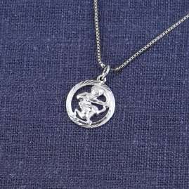 trendor 15360-12 Sagittarius Zodiac Necklace Silver 925