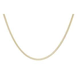 trendor 15492 Damen-Halskette für Anhänger 925 Silber Vergoldet Zweireihig