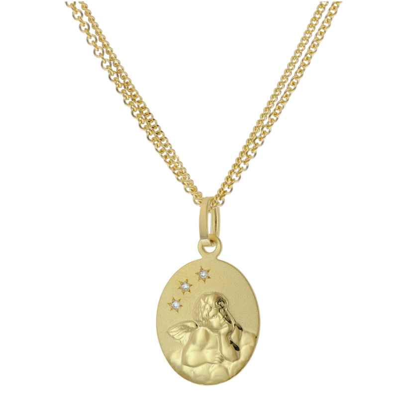 trendor 15524 Children's Guardian Angel Necklace Gold 333 (8 carat)