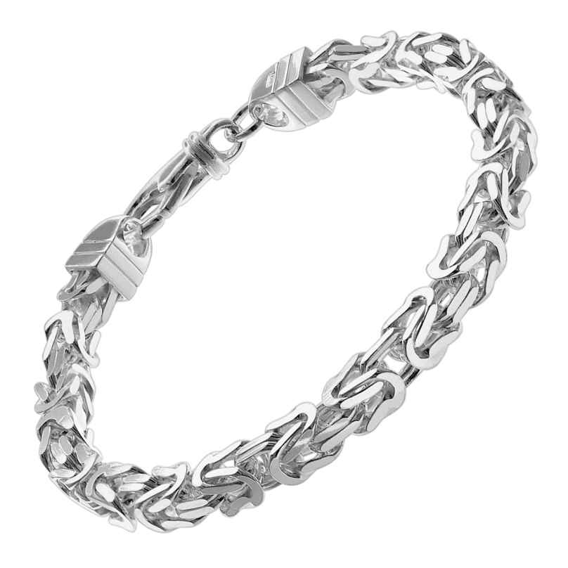 trendor 08646 Königskette Armband für Männer 925 Silber 6 mm breit