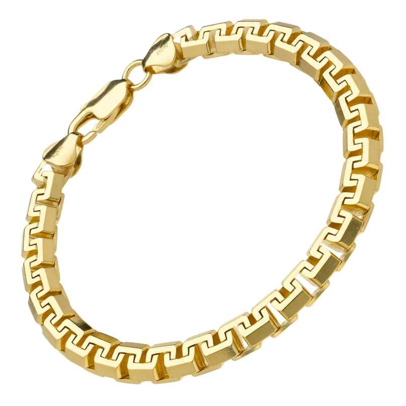 trendor 15625 Bracelet for Women and Men 925 Silver Gold-Plated