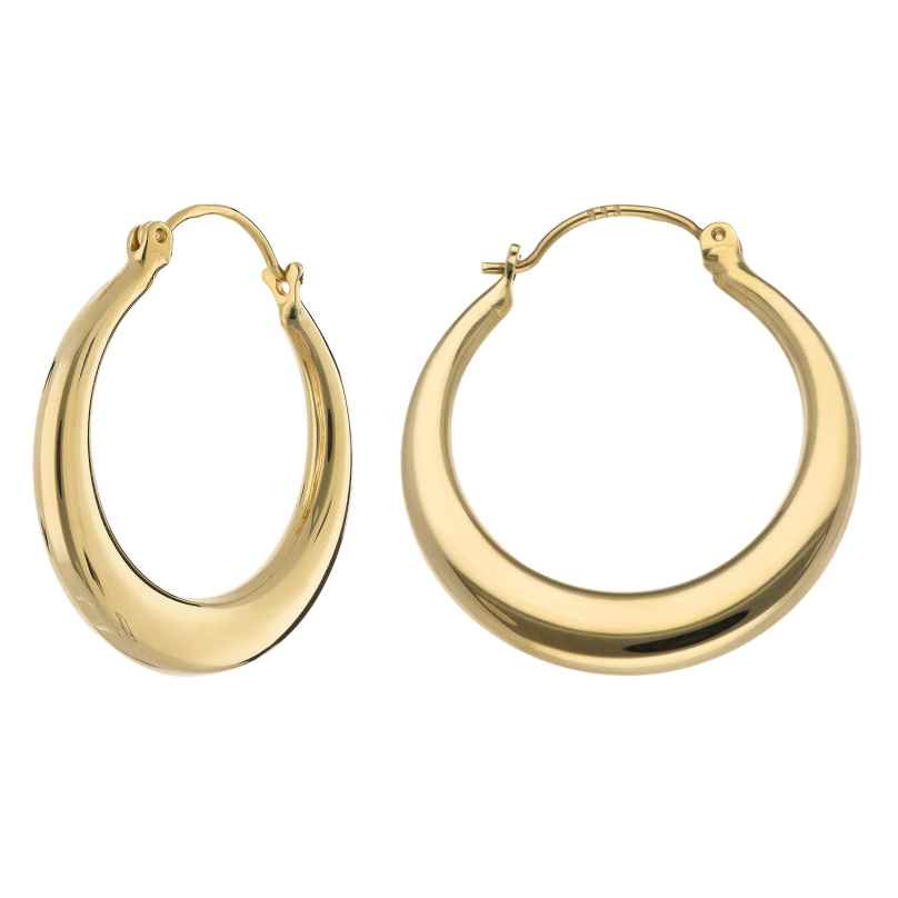 trendor 15532 Hoop Earrings Gold 333 / 8K Ø 23 mm 4262408155324