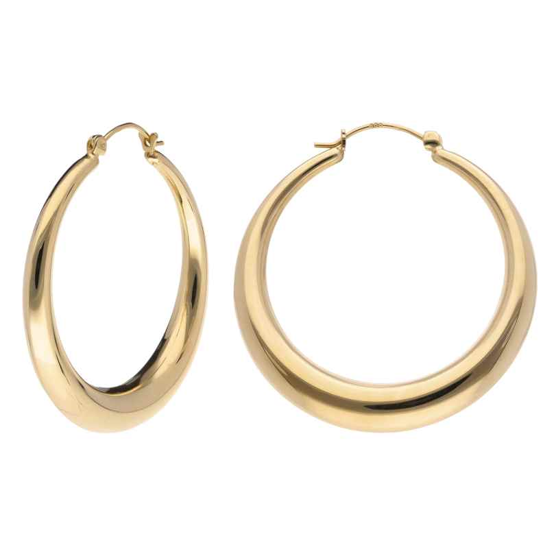 trendor 15533 Hoop Earrings Gold 333 / 8K Ø 35 mm 4262408155331