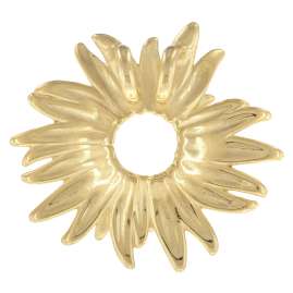 trendor 15634 Sunflower Pendant Gold 333 / 8K with Gold-Plated Silver Chain