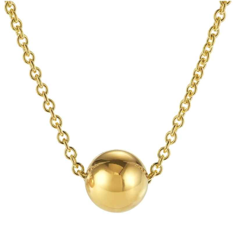 trendor 15653 Women's Necklace Gold Plated 925 Silver with Ball 4262408156536
