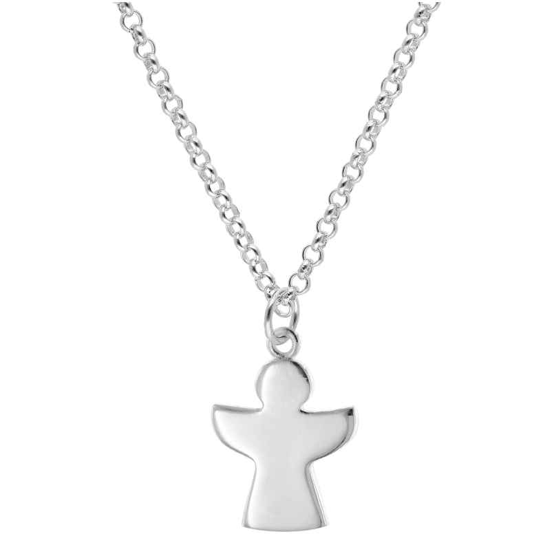 trendor 15657 Ladies' Necklace 925 Silver with Angel Pendant 4262408156574