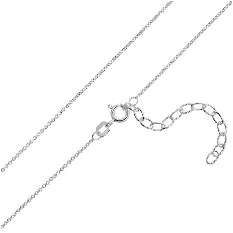 trendor 15673 Womens Silver Chain for Pendants Anchor Chain 38 cm Width 1.1 mm