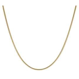 trendor 15695 Fine Snake Chain Women's Necklace Gold Plated 925 Silver 1.1 mm