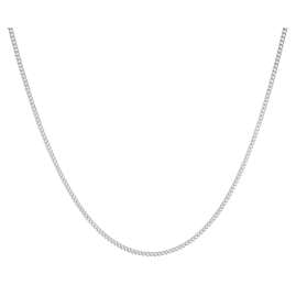 trendor 15675 Fine Curb Chain Necklace 925 Silver 1.1 mm