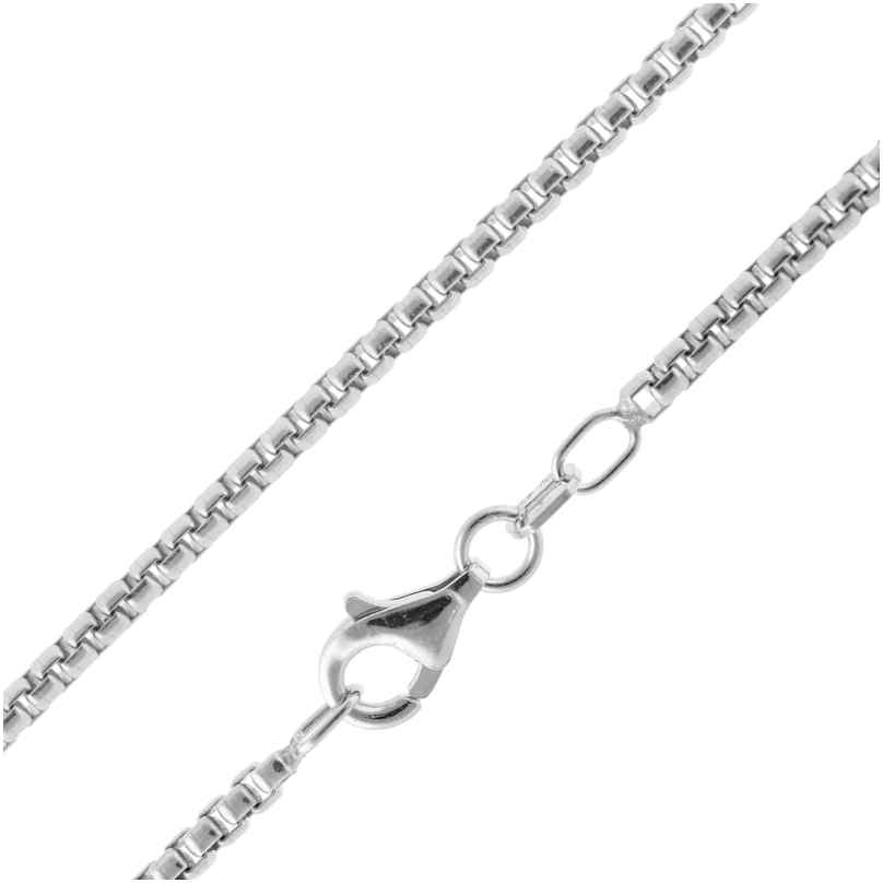trendor 15788 Box Chain Necklace 925 Sterling Silver Width 2.0 mm