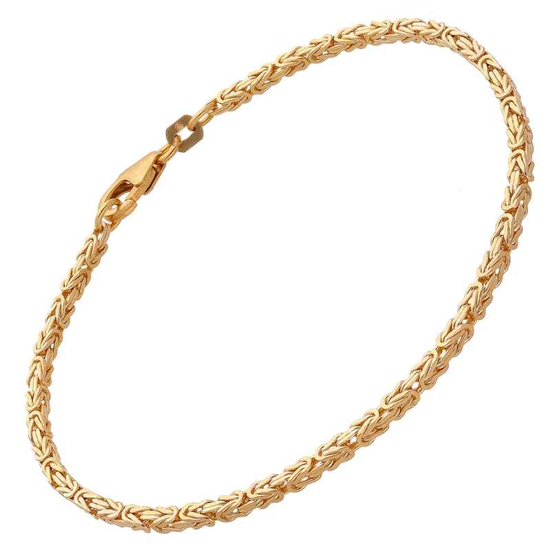 trendor 15791 Women's Bracelet Byzantine Chain Gold 333/8K Width 2.0 mm