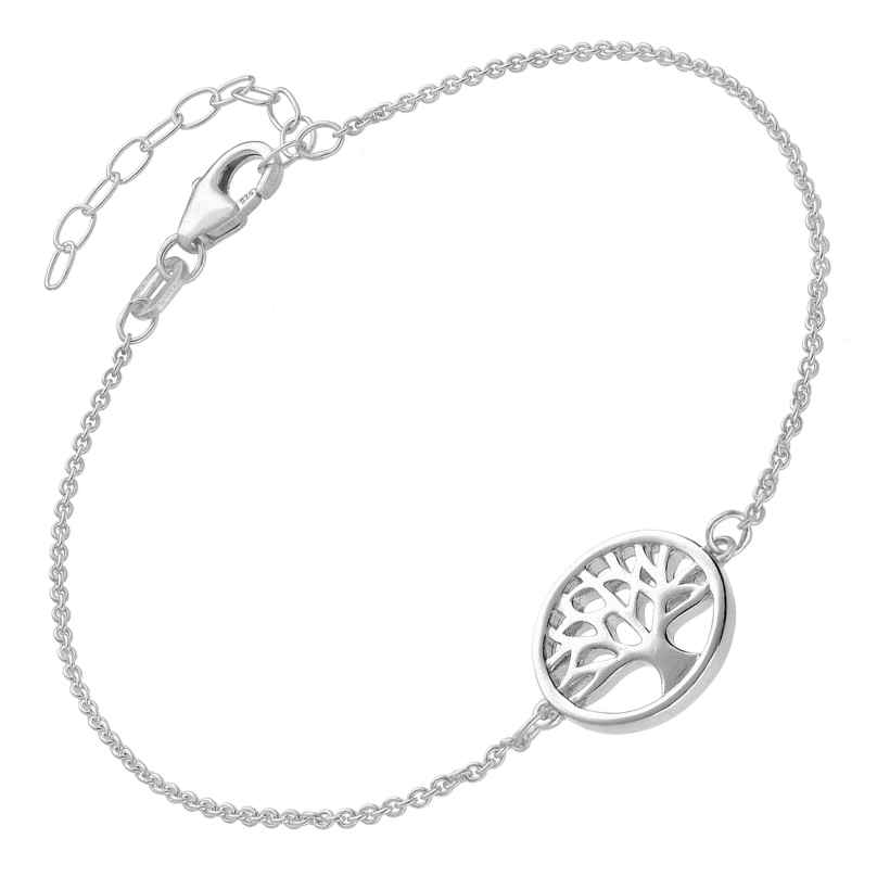 trendor 15809 Mädchen-Armband mit Lebensbaum 925 Silber