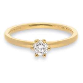 trendor 15892 Diamantring für Frauen Gold 585/14K Brillant 0,21 ct