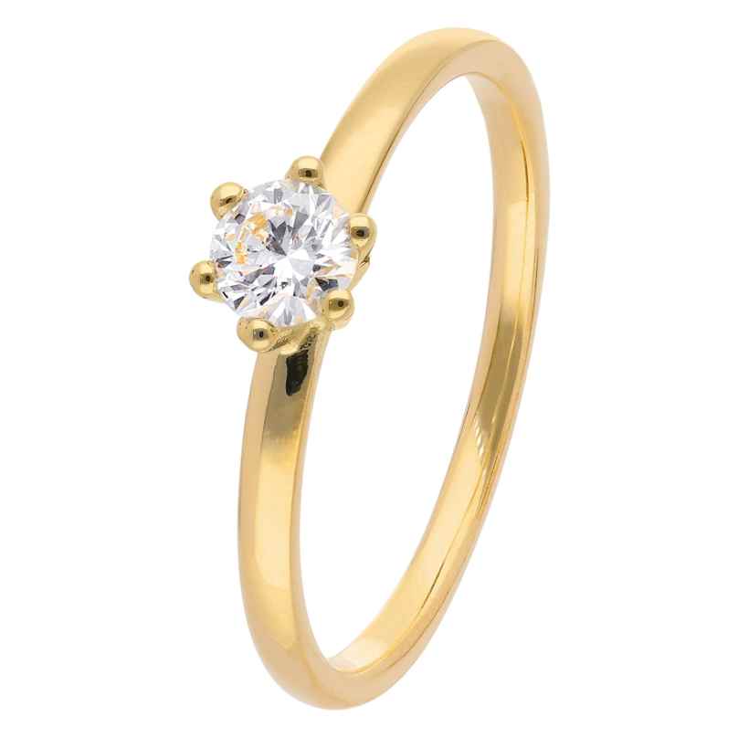 trendor 15895 Women's Ring with Diamond 0.25 ct Gold 585/14K
