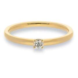 trendor 15884 Damen-Diamantring Gold 585/14K Brillant 0,06 ct