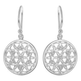 trendor 15935 Women's Earrings With Mandala Motif 925 Sterling Silver