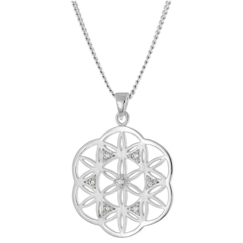 trendor 15948 Women's Necklace Mandala 925 Sterling Silver