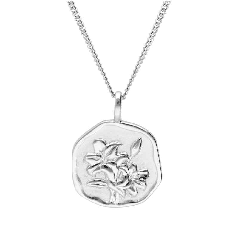 trendor 68000-05 Necklace With Month Flower May 925 Sterling Silver