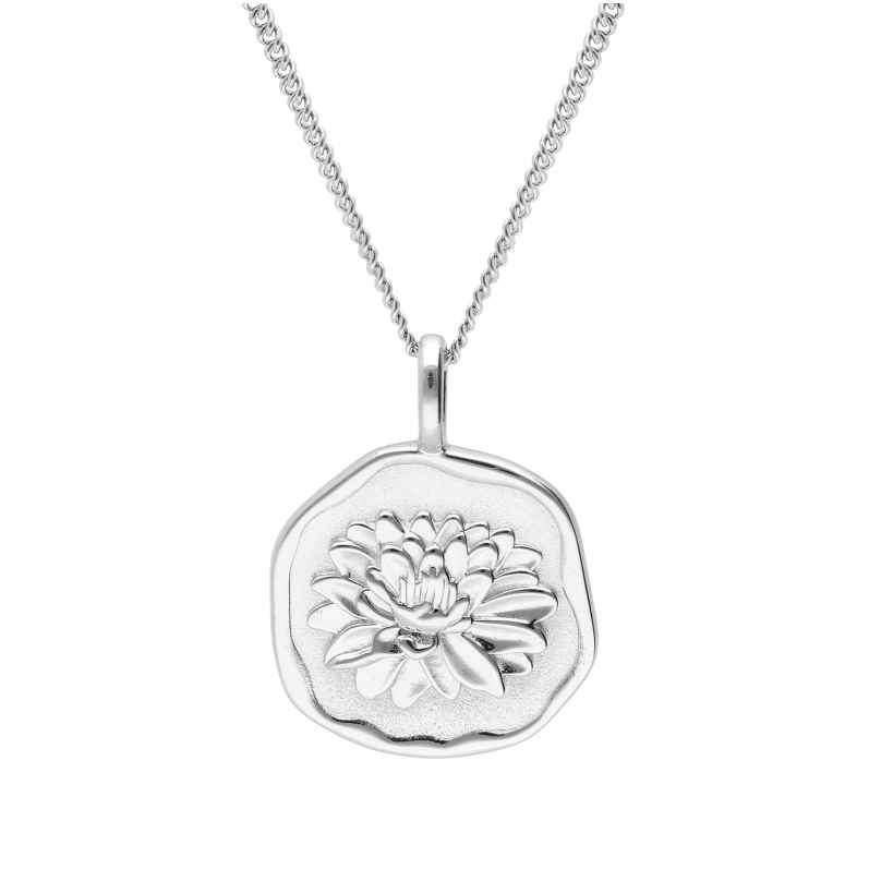 trendor 68000-07 Necklace With Month Flower July 925 Sterling Silver