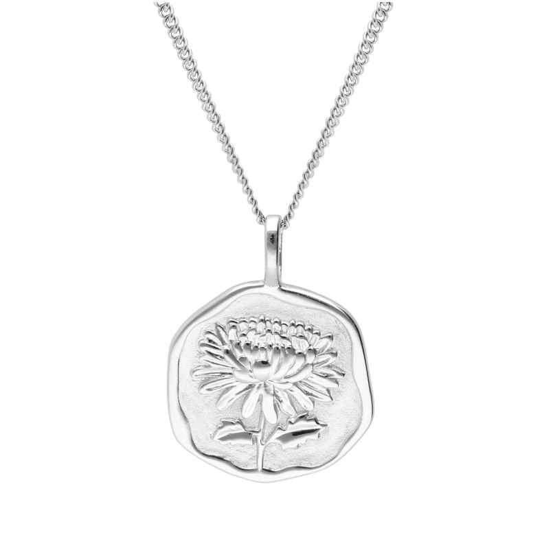 trendor 68000-11 Necklace With Month Flower November 925 Sterling Silver