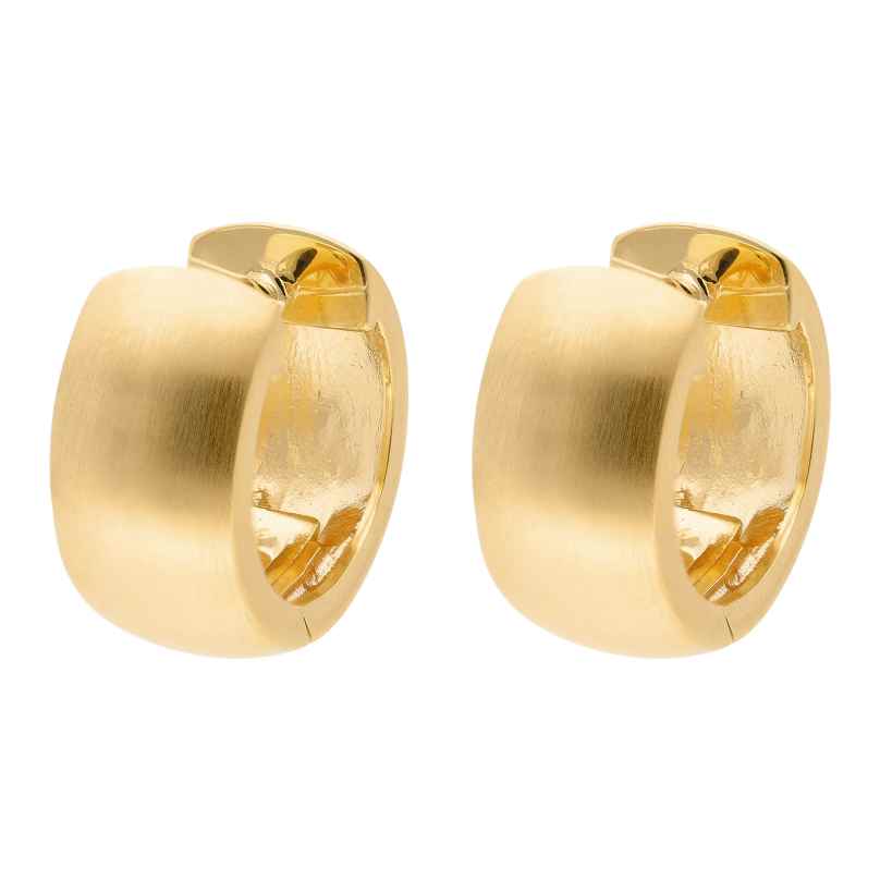 trendor 68076 Women's Hoop Earrings 925 Gold Plated Silver Ø 15 mm 4262459680769